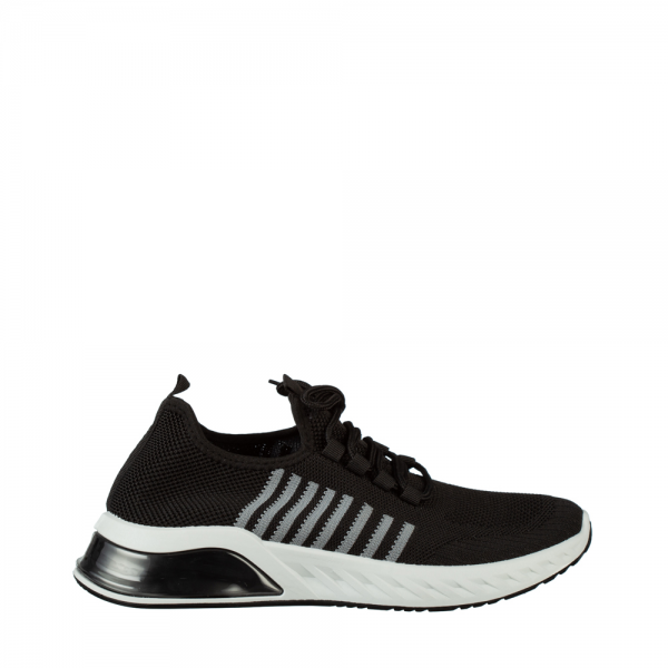 Мъжки спортни обувки черни от текстилен материал  Dulis - Kalapod.bg